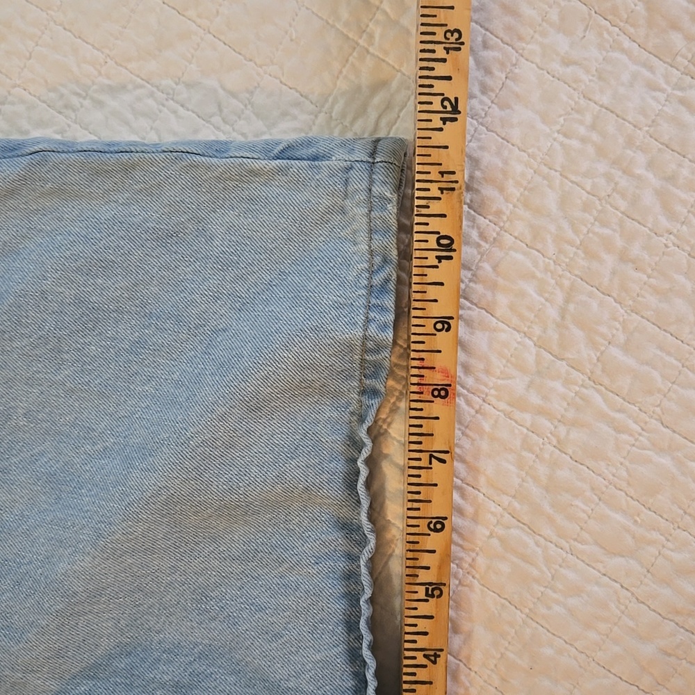 Everlane A Line Shorts Womens 27 Waist High Waisted Cotton Light Wash - Picture 7 of 10